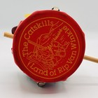 Vintage Tom Tom Spinning Hand Drum Catskills Ny Rip Van Winkle Souvenir 1970s