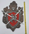 Set Of Vtg Medieval-style Wall Plaques Crests  Coat Of Arms    Crossed Swords