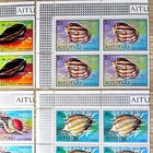 Bulk Lot X48 Decimal Stamps Aitutaki Cook Islands 1974 Shell Definitives Mnh