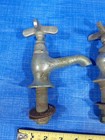 3 Vintage Chrome Plated Brass Separate Hot Cold Sink Faucets Speakman Kohler
