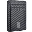 Mens Leather Slim Wallet Credit Card Holder Rfid Blocking Pocket Id Money Pu Usa