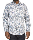 Robert Graham Mcgowan Shirt Mens Large Blue White  Floral Long Sleeve  198 Nwt