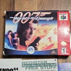 007 The World Is Not Enough Nintendo 64 N64 Box Only No Game Japan