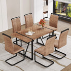 Retro Dining Table   6 Chairs Set