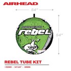 Airhead Rebel Towable Kit 1 Rider Tube Rope And Pump Kwik-connect Tow Double