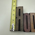 Lot Of 7 Vintage Wood Letterpress Type Printers Blocks Mix Letters Various Sizes