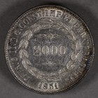 1851 Brazil Silver 2000 Reis