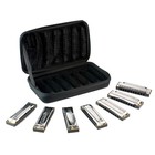 Hohner Blues Band 7 Piece Harmonica Set With Harmonica Holder