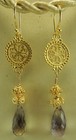 Ametrine Briolette Sterling Silver Vermeil Earrings Statement Wedding