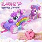 Watch Remote Control Car For Kids  Mini Rc Car With 7 Color Lights  2 4ghz 