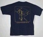 Rush Counterparts Tour 1993 Vintage Brockum T-shirt  Geddy Lee Neil Peart Lerxst