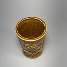 Vintage Orchids Of Hawaii Brown Tiki Mug 9 Oz Ounce Glazed Ceramic R-91