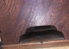 Antique Japanese Wood Brazier    Hibachi  Copper Lined  Tea Ceremony