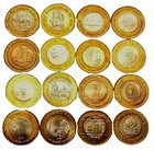 2015-16 - 16 India Republic Commemorative Bi-metalic 10 Rupees  Coins  lot016