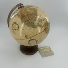 Vintage 80s Globe On Stand Replogle 12  Diameter Globe Tan World Classic Series
