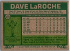 1977 -dave Laroche- Topps Autograph signed auto Baseball Card  385 Indians