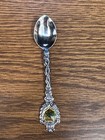Vintage    Jerusalem   Silver-plated enamel Collectible Souvenir Spoon