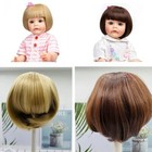 Golden Hair For 48-58cm Reborn Doll Sticked Long Hair Wig Fits19--23inch Silicon