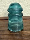 Hemingray  9 Pony Glass Insulator Aqua 3 25  Tall--vintage-made In U s a 