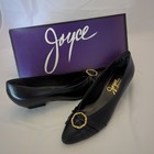 Vintage Joyce Spotlite Black Heels With Buckle  Size 8 1 In Original Box