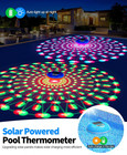 2026 Solar Floating Pool Thermometer With Dynamic Lighting And Large Screen