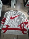 Nike Sportswear Club Hockey Jersey Mens Size 2xl Oversized White Red Hv1137-100 