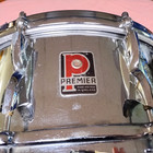 Premier 5 5x14 Model 37 Metal steel Snare Drum  10 Lug  England  Missing Parts