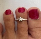 New Year Gift For Women s Adjustable Toe Ring Solid Metal 925 Sterling Silver