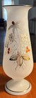 Antique Bristol Glass 8 5  Vase Hand Painted Hand Blown Flowers  Victorian Read