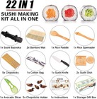 Sushi Making Kit - Complete 22 Piece Sushi Maker Set For Beginners Or Pros -    
