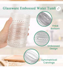 Hobnail Cocktail Bar Beaded Drinking Glass Vintage Set Of 8 Highball Glasses