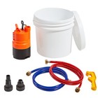 Tankless Water Heater Flushing Descale Kit With Pump   3 7 Gallon Pail