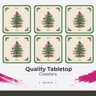 Pimpernel Christmas Tree Coasters - Set Of 6