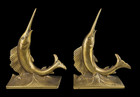 Bookends Nautical 2 Vintage Sailfish Brass bronze