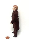 Dollhouse Miniature Porcelain Man Doll In A Brown Suit