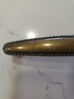 12 Door Handles drawer Pulls  4 25  X 0 5  Antique Brass Lacquered Finish  New 
