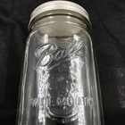 Single - Ball Wide Mouth Quart  32 Oz Mason Jar W  Lid   Band  Clear