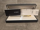 Parker Frontier Fountain Pen Stainless Steel Gold Trims Made In Uk