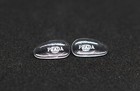 New Replacement Nose Pads For Prada Sunglasses Eyeglasses Size 14mm Silver Logo
