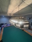 Billiard Pool Table Light Fixture 3-light Rectangular Bar Hanging Stained Glass