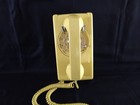 1965 Yellow Western Electric 554 Rotary Dial Wall Mount Phone W  Matching Cord