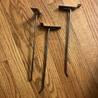 Lot Of 100 Chrome 10  Slatwall Peg Hooks Slat Wall Retail Display 6mm Diameter