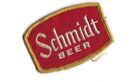 C1970s Schmidt Beer Cloth Iron On Embroidered Patch 2 75x2    Vintage Vtg