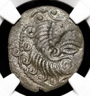 Celtic  Gaul  Coriosolites  100-50 B c  Billon Stater  Ngc Xf