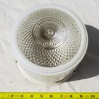 Ceiling Light Fixture Vintage With Glass Cover