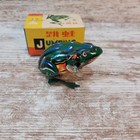 Jumping Frog Tin Wind Up Toy Vintage Original Box Working 