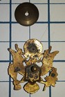 Early Ww2 Screw Post Us Army Hat Badge Insignia Vintage W  Original Nut Wwii