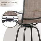 Patio Bar Stools Set Of 2 Swivel Bar Height Tall Chairs Outdoor Barstools Chairs