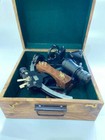 9  Nautical Solid Aluminium Working Navigational Tamaya Sextant With Wooden Box