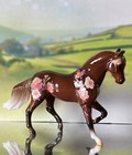 Custom Breyer Stablemate Paso Fino Adorned With A Floral Design